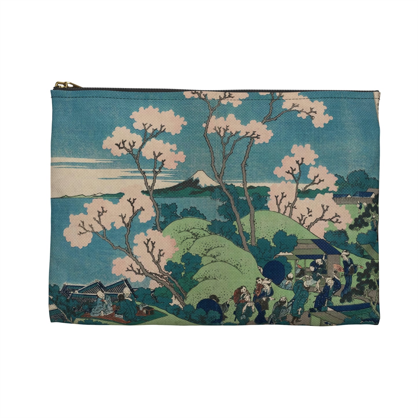 Hokusai "Fuji from Goten-yama, at Shinagawa on the Tokaido" - Accessory Pouch - Japanese traditional ukiyoe design