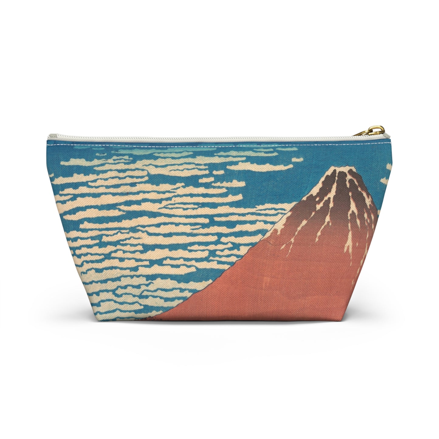 Hokusai "Fine Wind, Clear Morning" - Accessory Pouch w T-bottom - Japanese traditional ukiyoe design