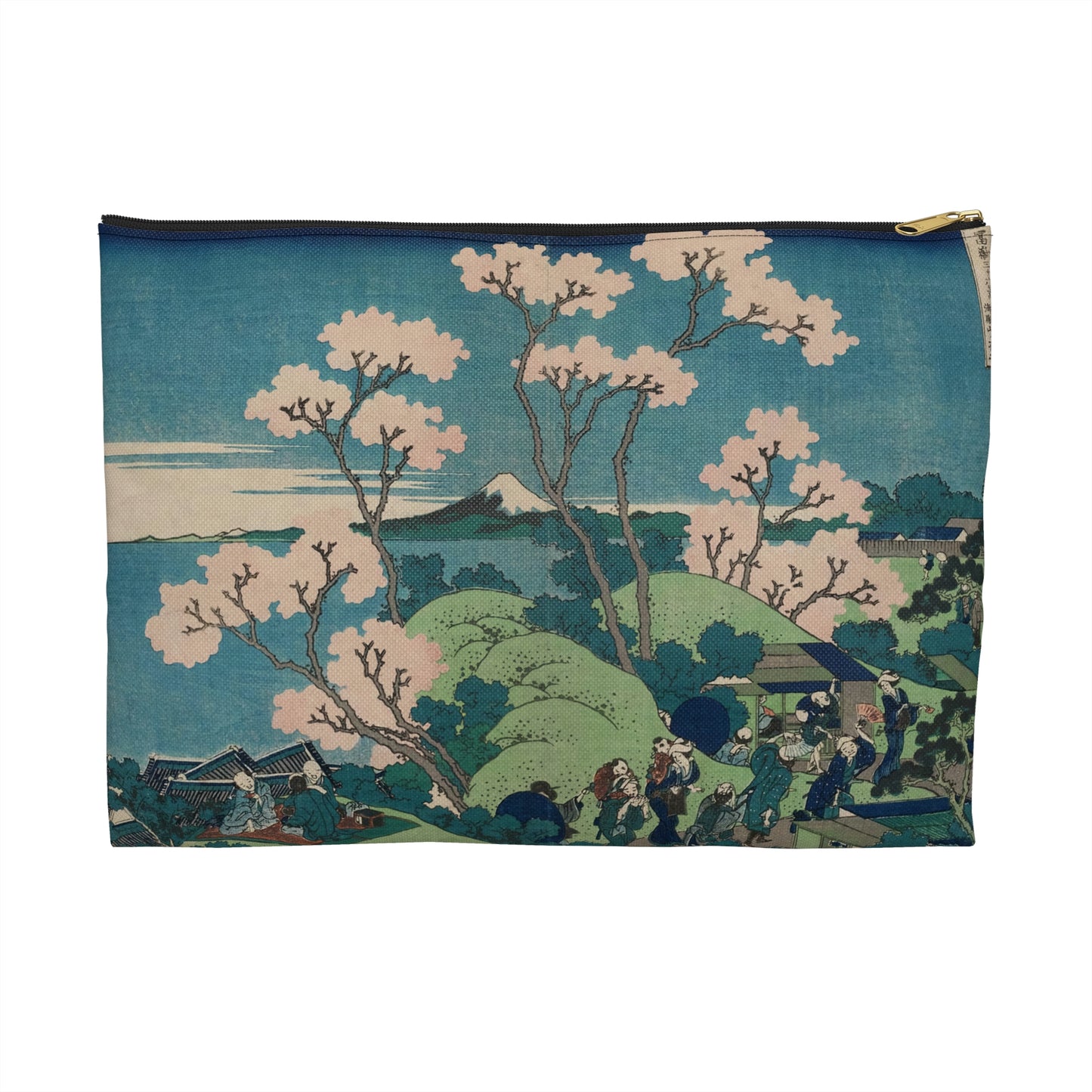 Hokusai "Fuji from Goten-yama, at Shinagawa on the Tokaido" - Accessory Pouch - Japanese traditional ukiyoe design