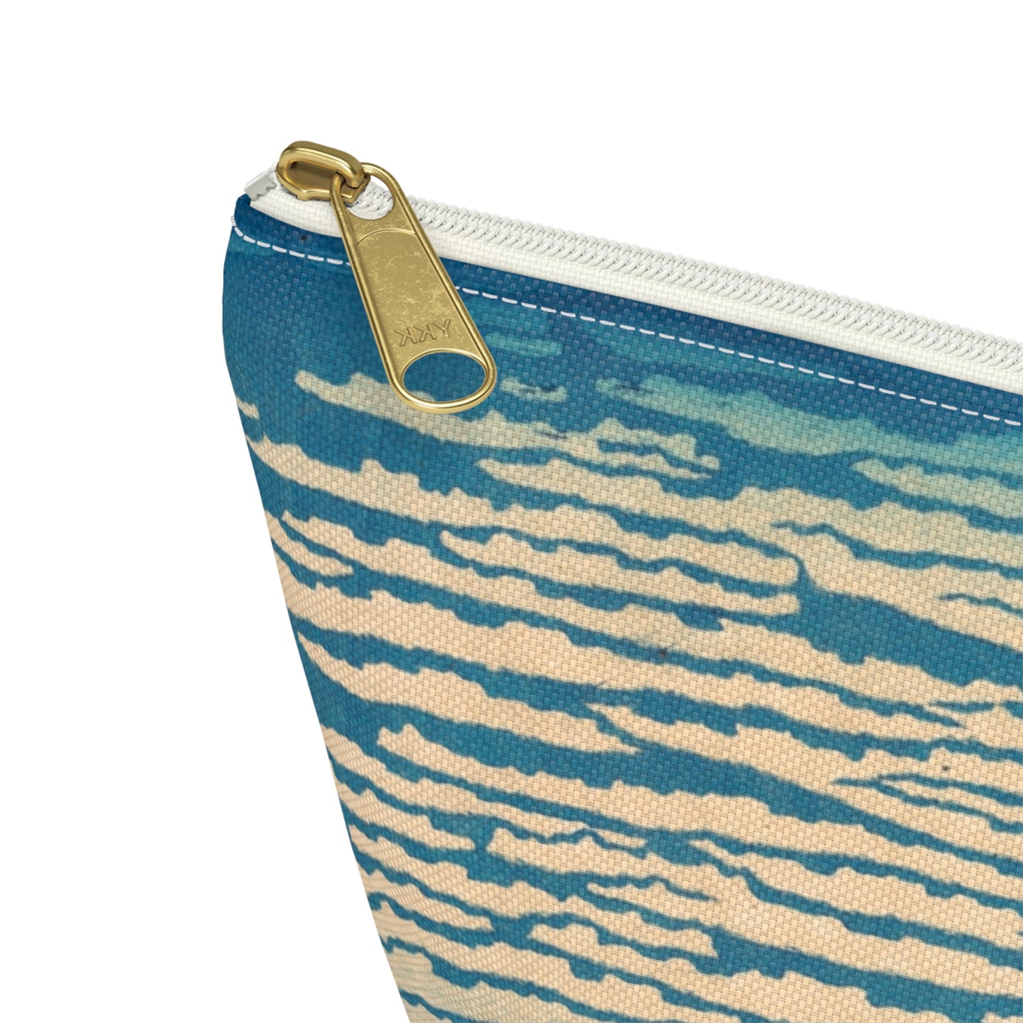 Hokusai "Fine Wind, Clear Morning" - Accessory Pouch w T-bottom - Japanese traditional ukiyoe design