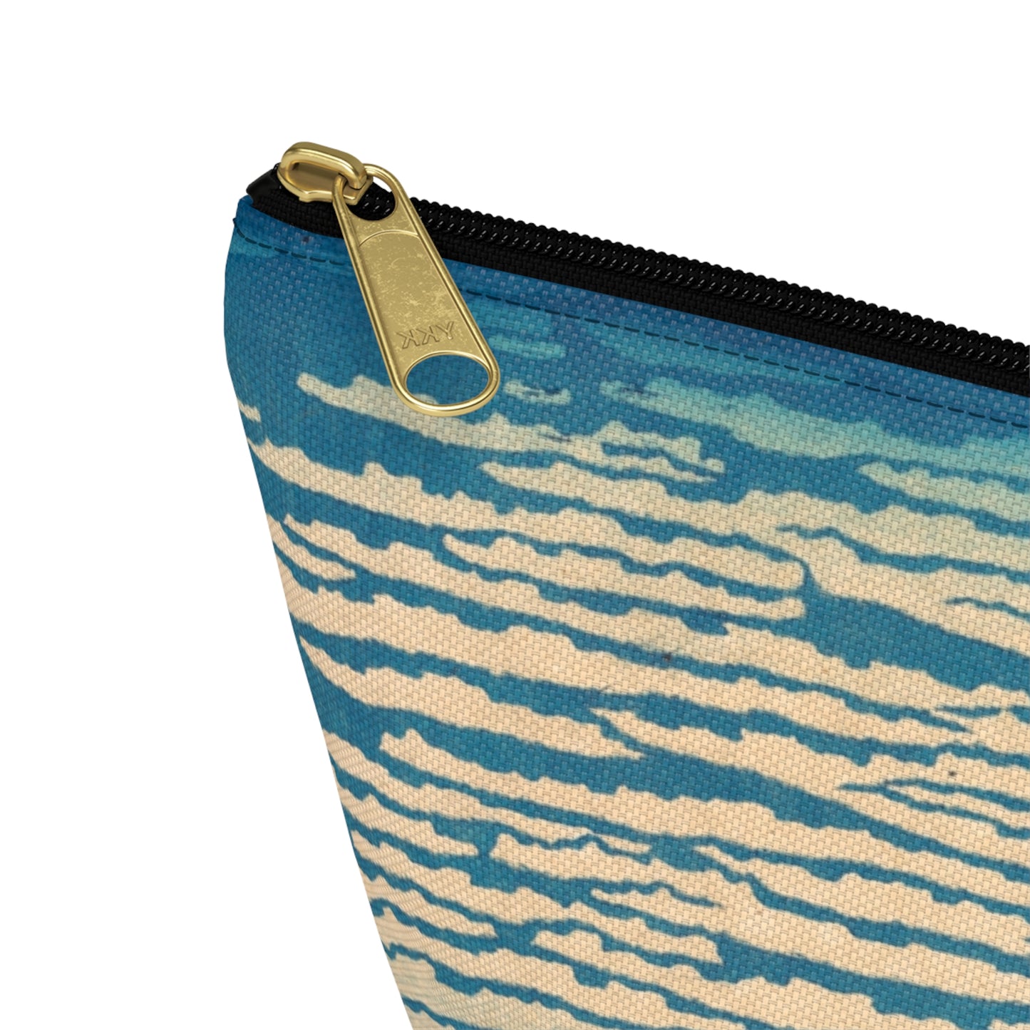 Hokusai "Fine Wind, Clear Morning" - Accessory Pouch w T-bottom - Japanese traditional ukiyoe design