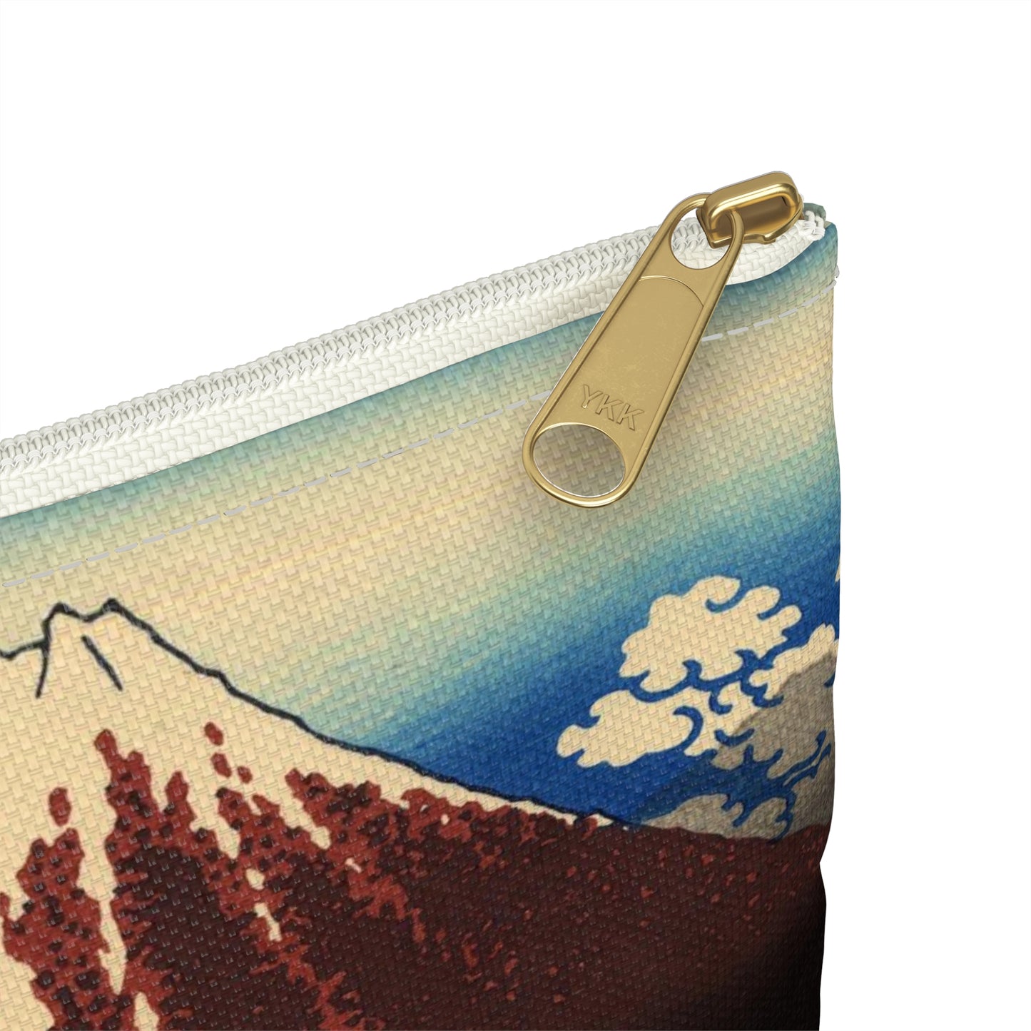 Hokusai "Rainstorm Beneath the Summit" - Accessory Pouch - Japanese traditional ukiyoe design