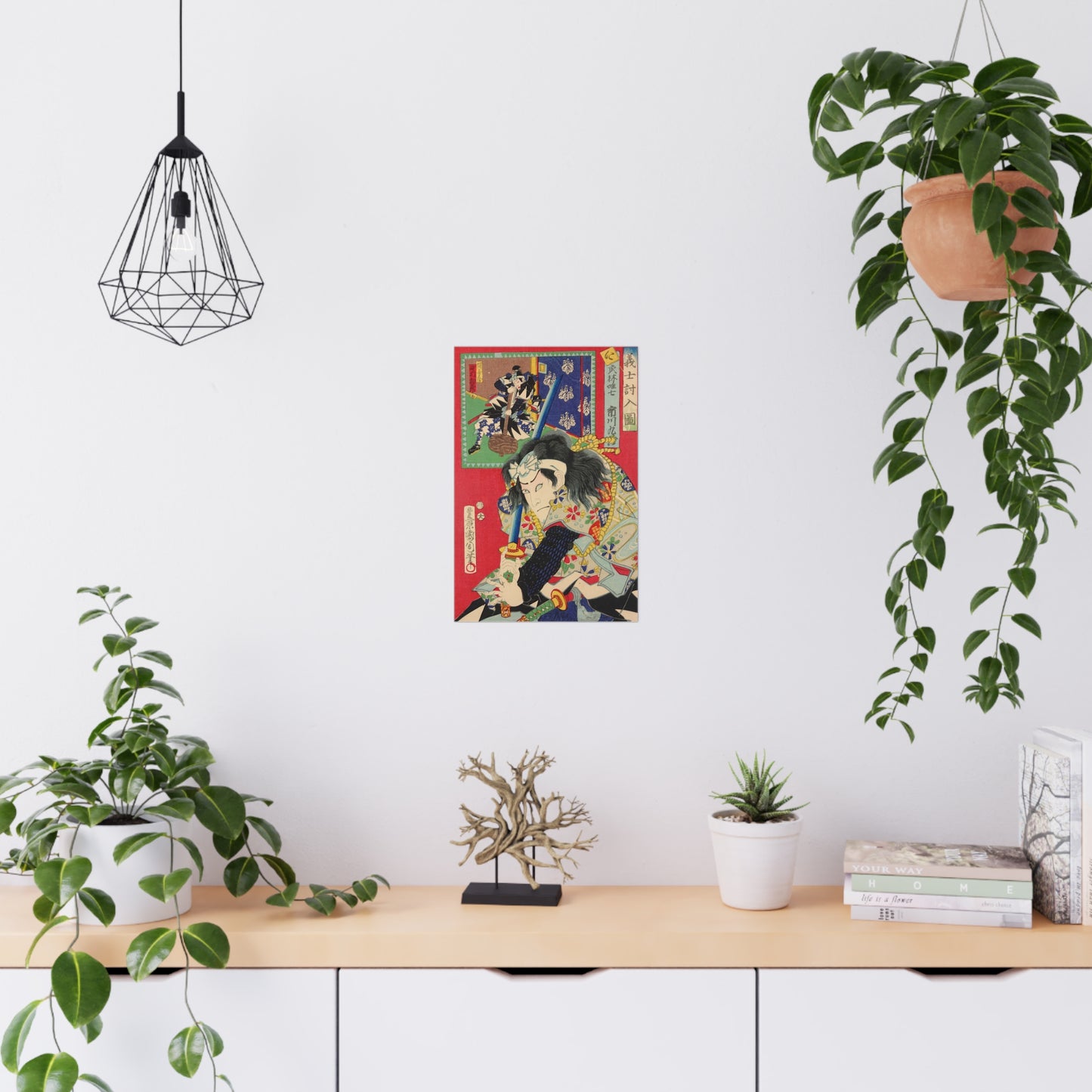 Kunichika "Gishi uchiiri no e - 義士討入図" Premium Matte Ukiyo-e Posters
