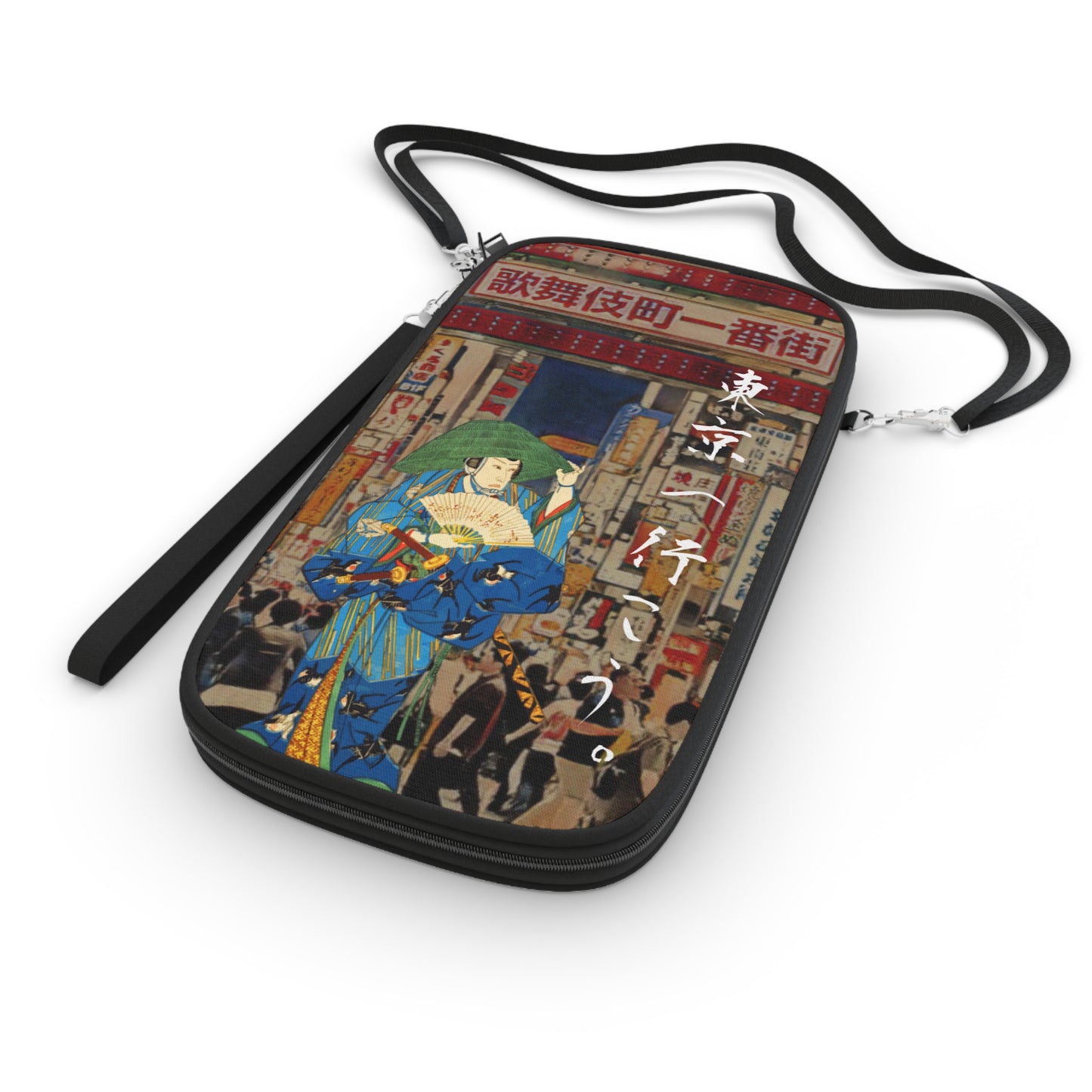Andiamo a Tokyo "Kabuki-cho" - Passport Wallet - Japanese traditional ukiyoe design