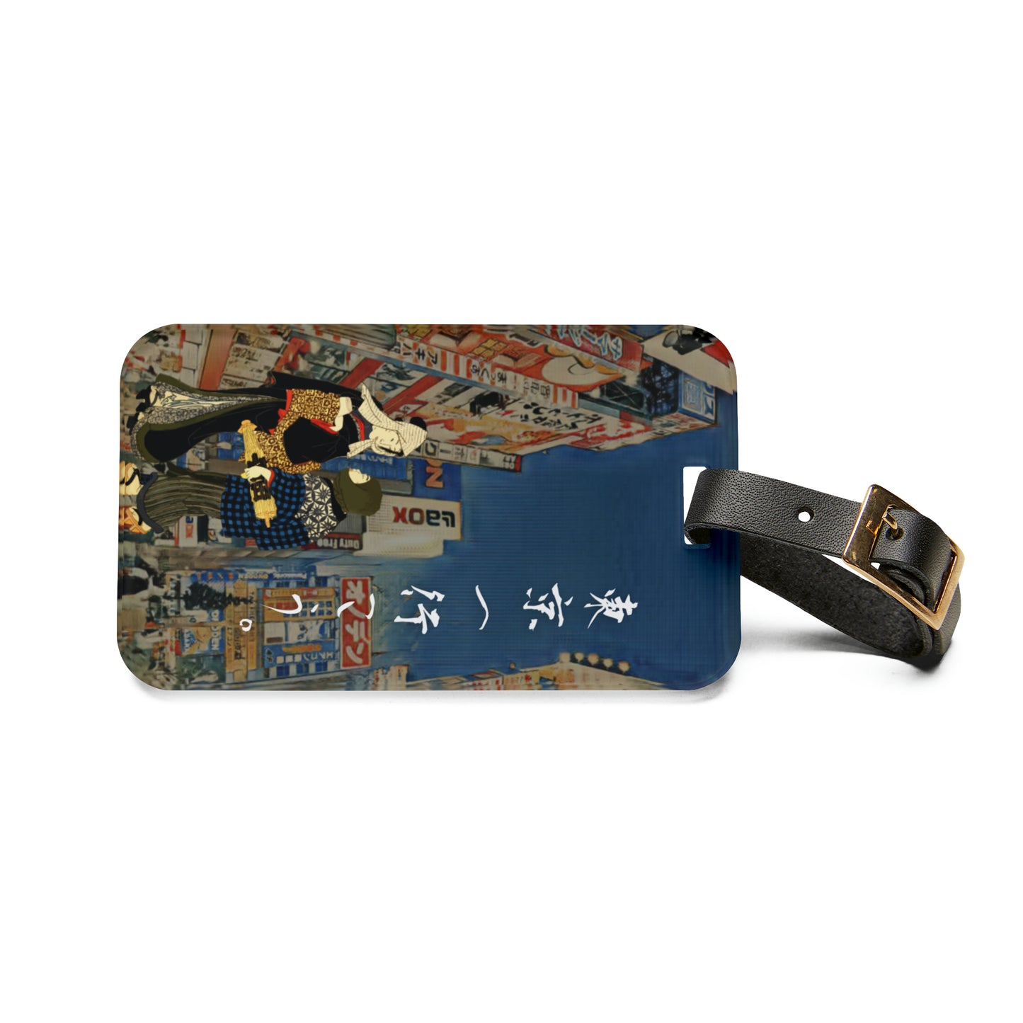 Andiamo a Tokyo "Akihabara" - Luggage Tag - Japanese traditional ukiyoe design