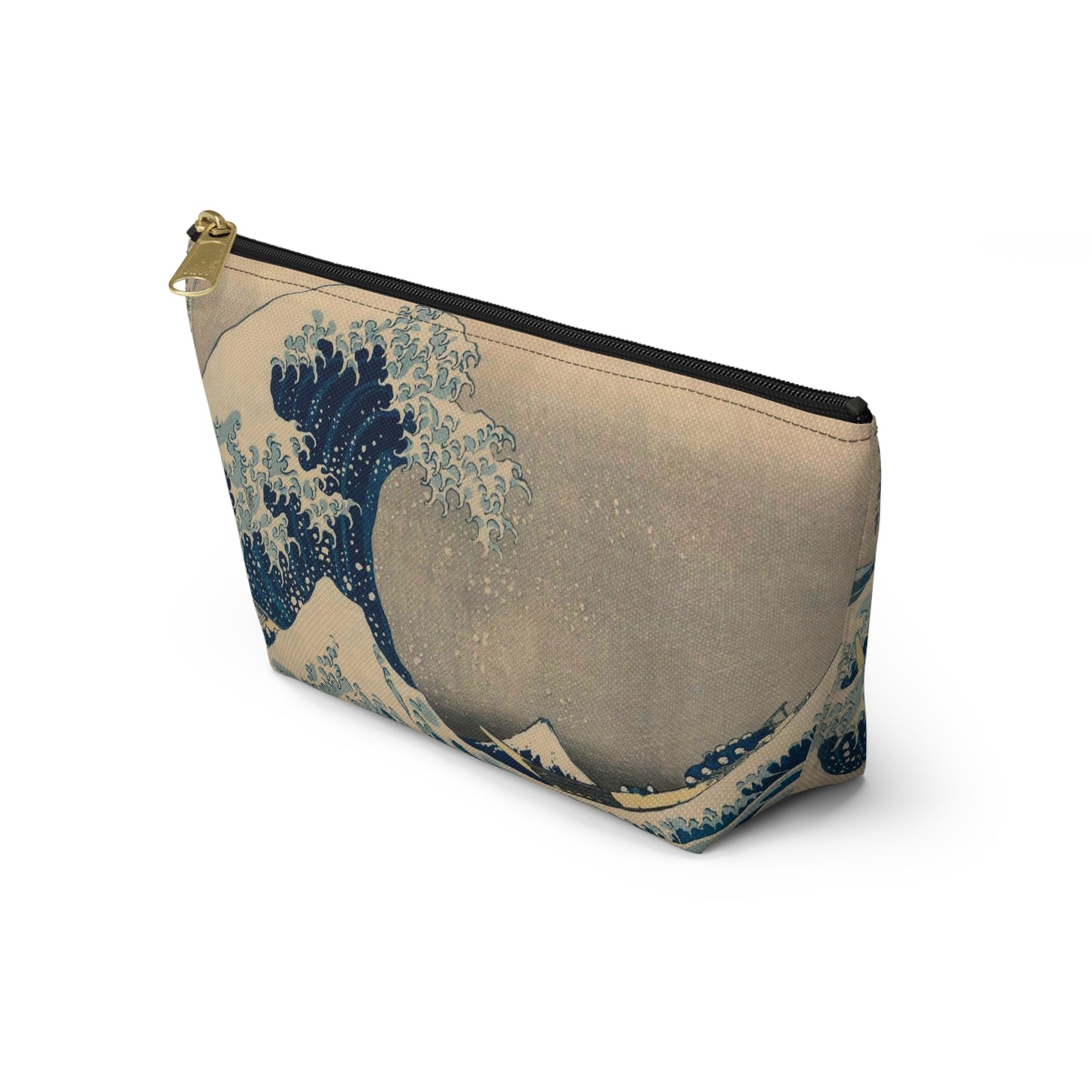 Hokusai "The Great Wave off Kanagawa" - Accessory Pouch w T-bottom - Japanese traditional ukiyoe design