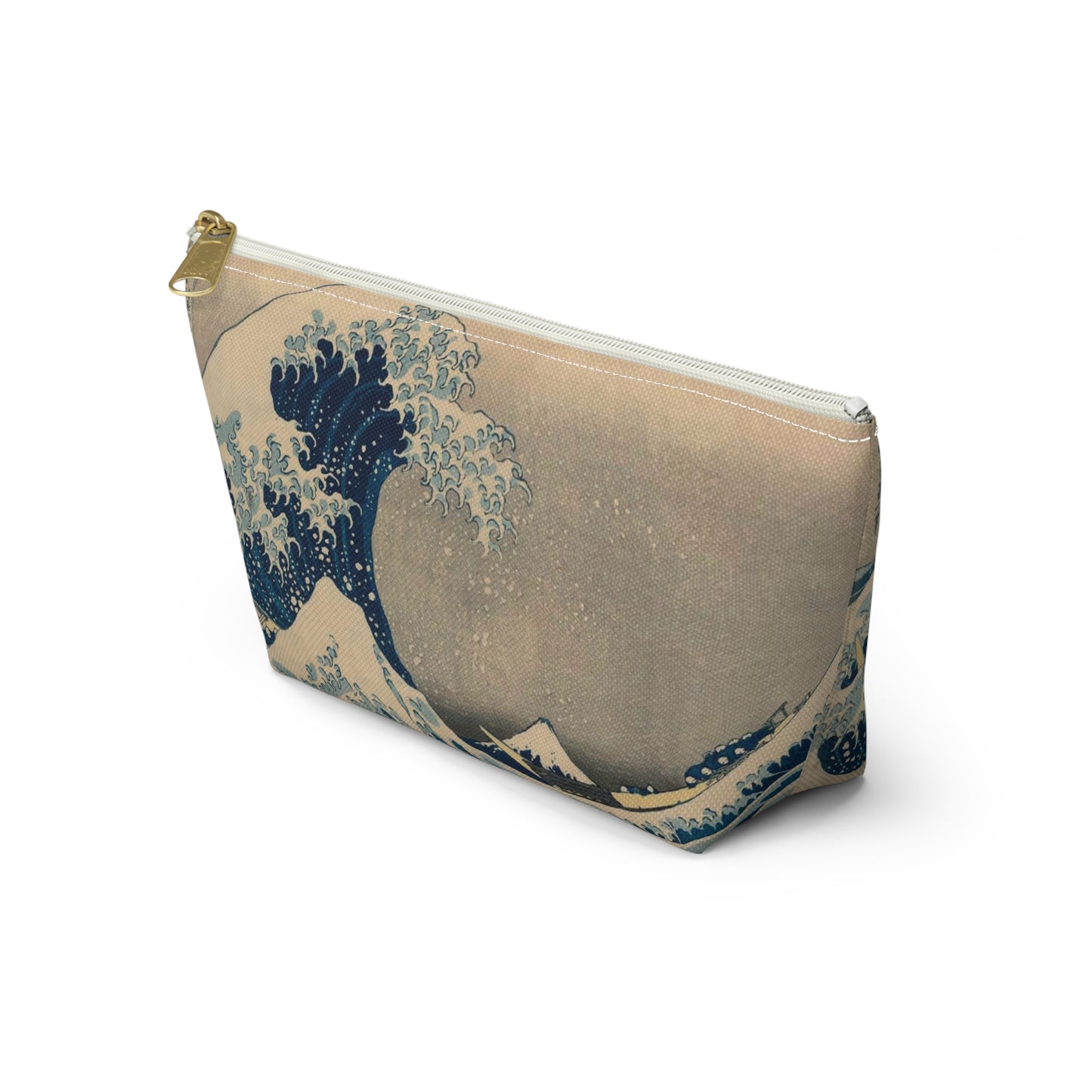 Hokusai "The Great Wave off Kanagawa" - Accessory Pouch w T-bottom - Japanese traditional ukiyoe design