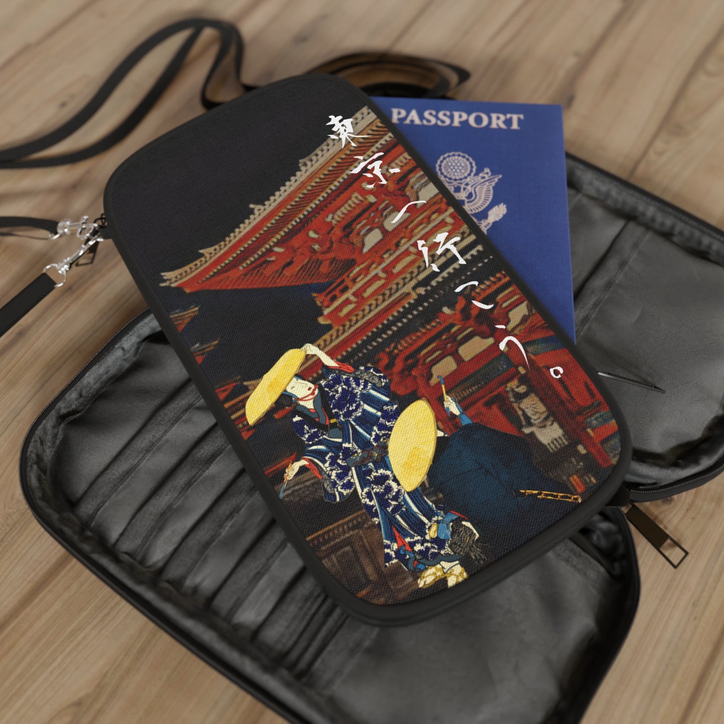 Andiamo a Tokyo "Asakusa Sensou-ji" - Passport Wallet - Japanese traditional ukiyoe design