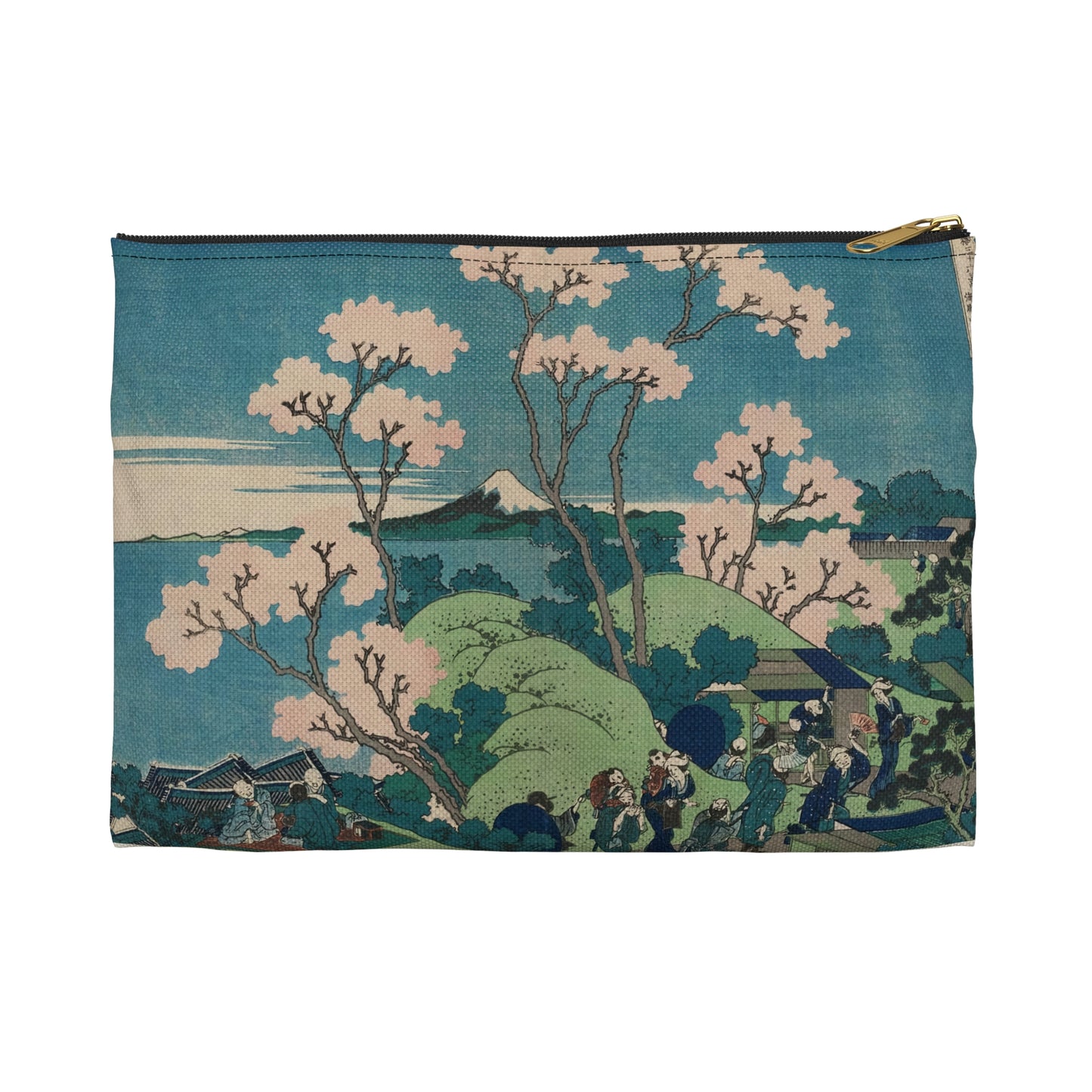 Hokusai "Fuji from Goten-yama, at Shinagawa on the Tokaido" - Accessory Pouch - Japanese traditional ukiyoe design