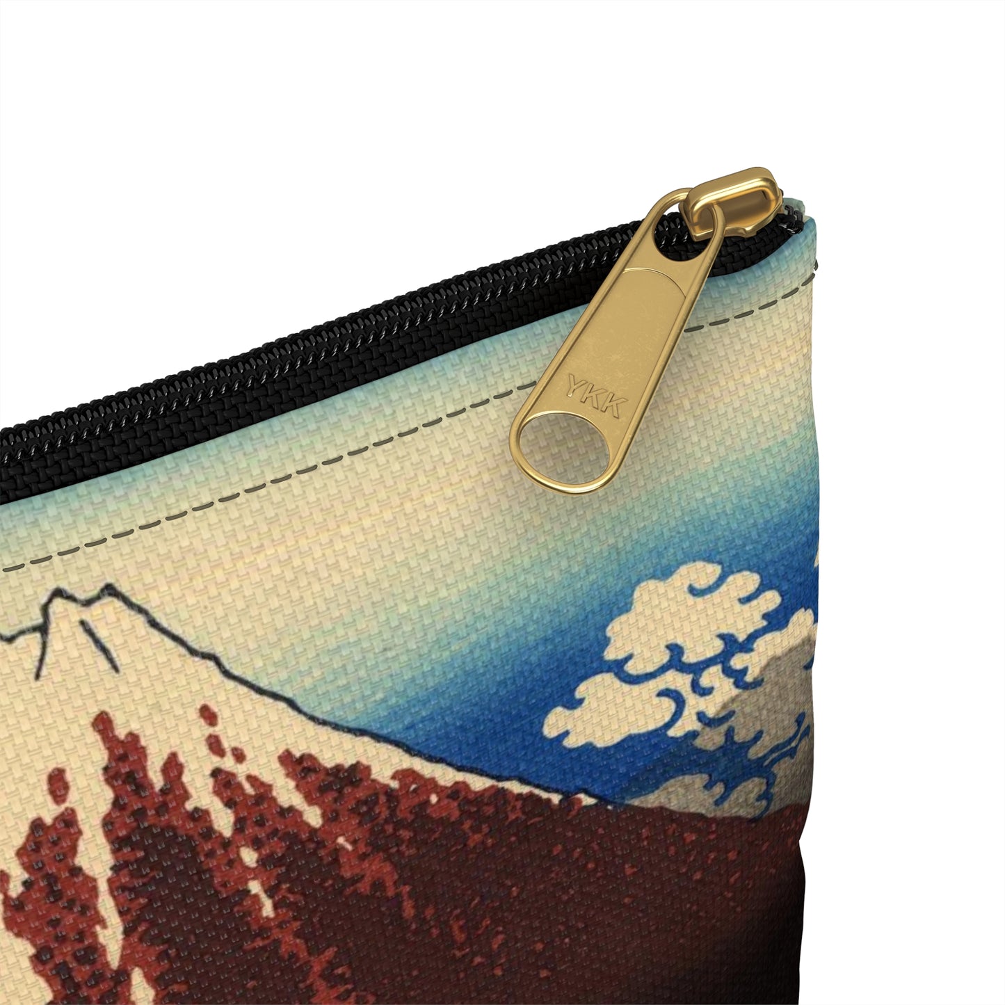 Hokusai "Rainstorm Beneath the Summit" - Accessory Pouch - Japanese traditional ukiyoe design