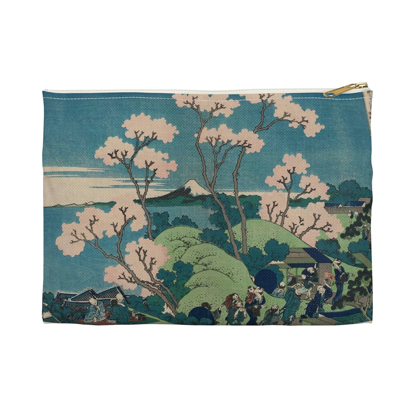 Hokusai "Fuji from Goten-yama, at Shinagawa on the Tokaido" - Accessory Pouch - Japanese traditional ukiyoe design