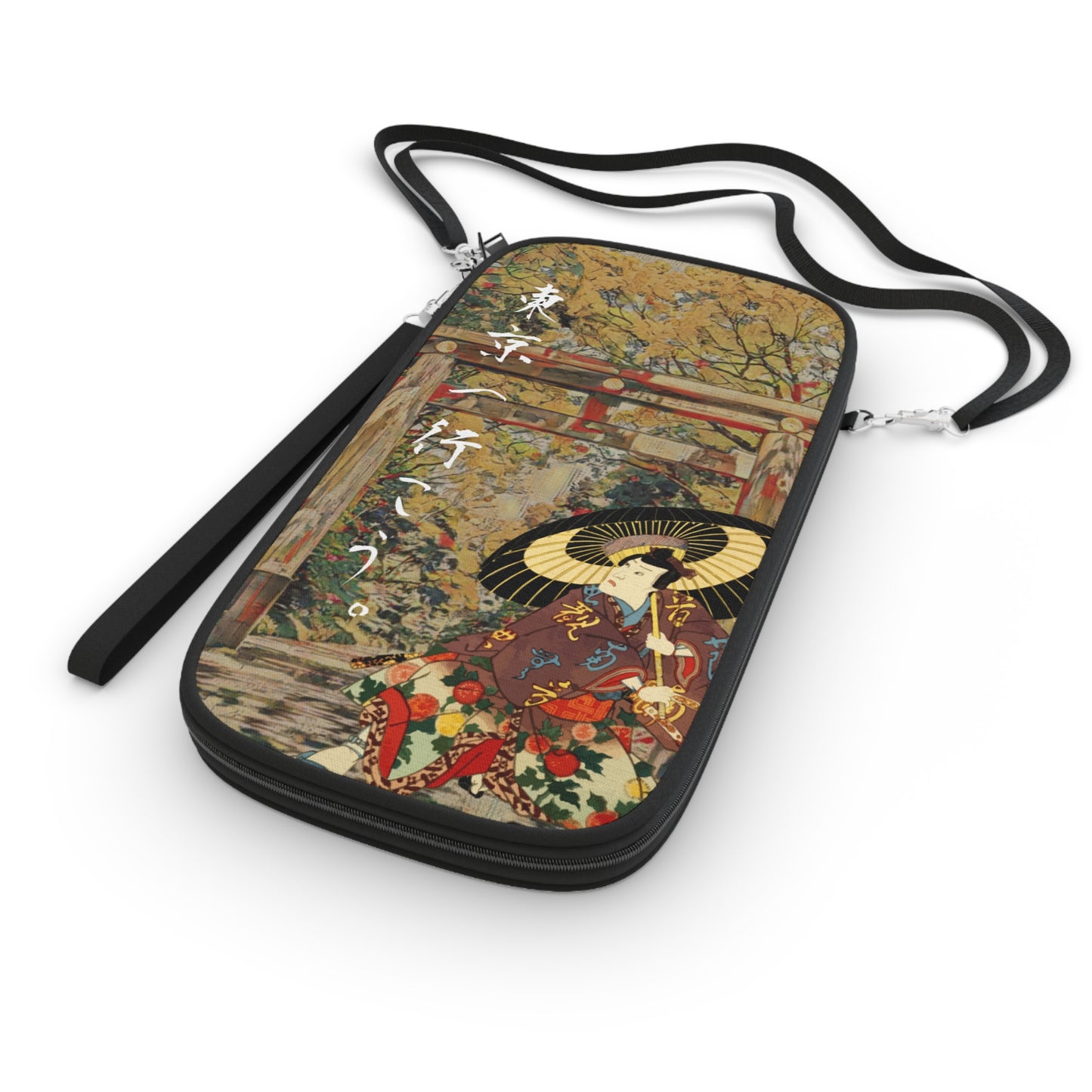 Andiamo a Tokyo "Meiji Jingu Shrine" - Passport Wallet - Japanese traditional ukiyoe design