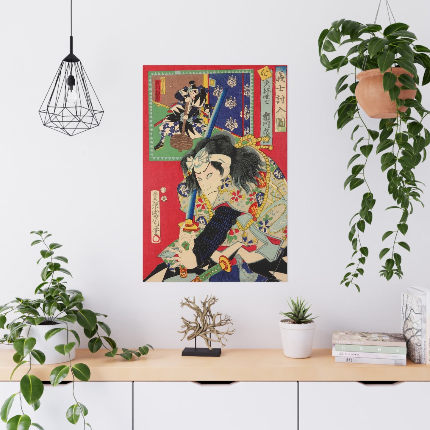 Kunichika "Gishi uchiiri no e - 義士討入図" Premium Matte Ukiyo-e Posters