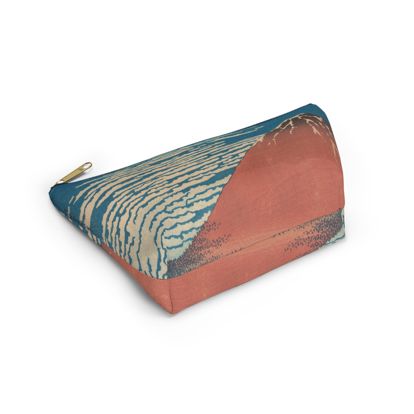 Hokusai "Fine Wind, Clear Morning" - Accessory Pouch w T-bottom - Japanese traditional ukiyoe design