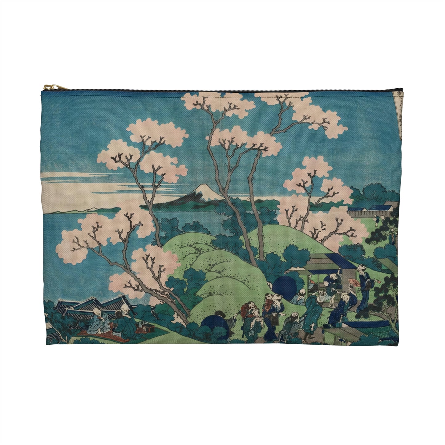 Hokusai "Fuji from Goten-yama, at Shinagawa on the Tokaido" - Accessory Pouch - Japanese traditional ukiyoe design