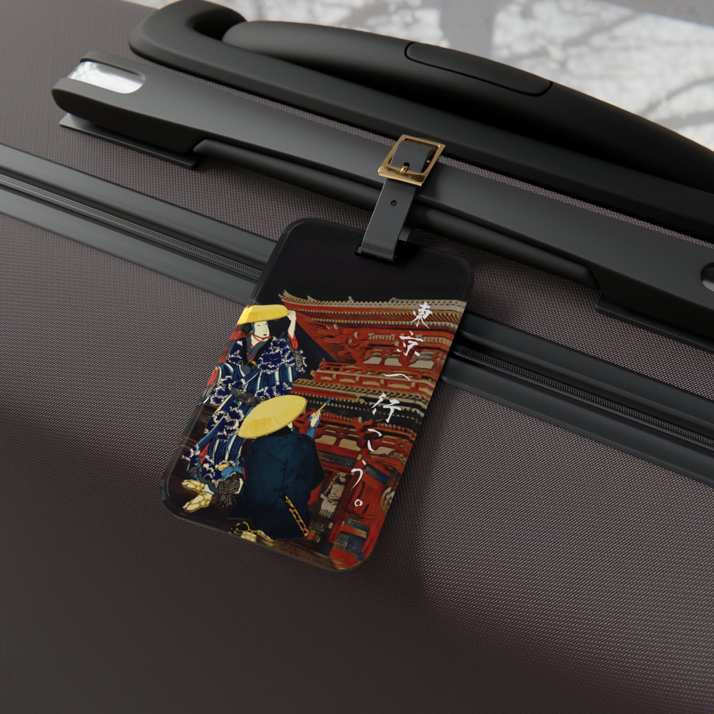 Andiamo a Tokyo "Asakusa Sensou-ji" - Luggage Tag - Japanese traditional ukiyoe design