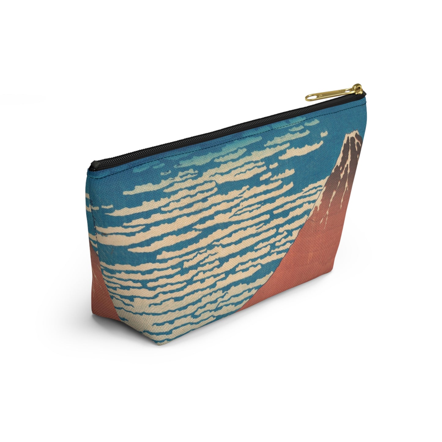 Hokusai "Fine Wind, Clear Morning" - Accessory Pouch w T-bottom - Japanese traditional ukiyoe design