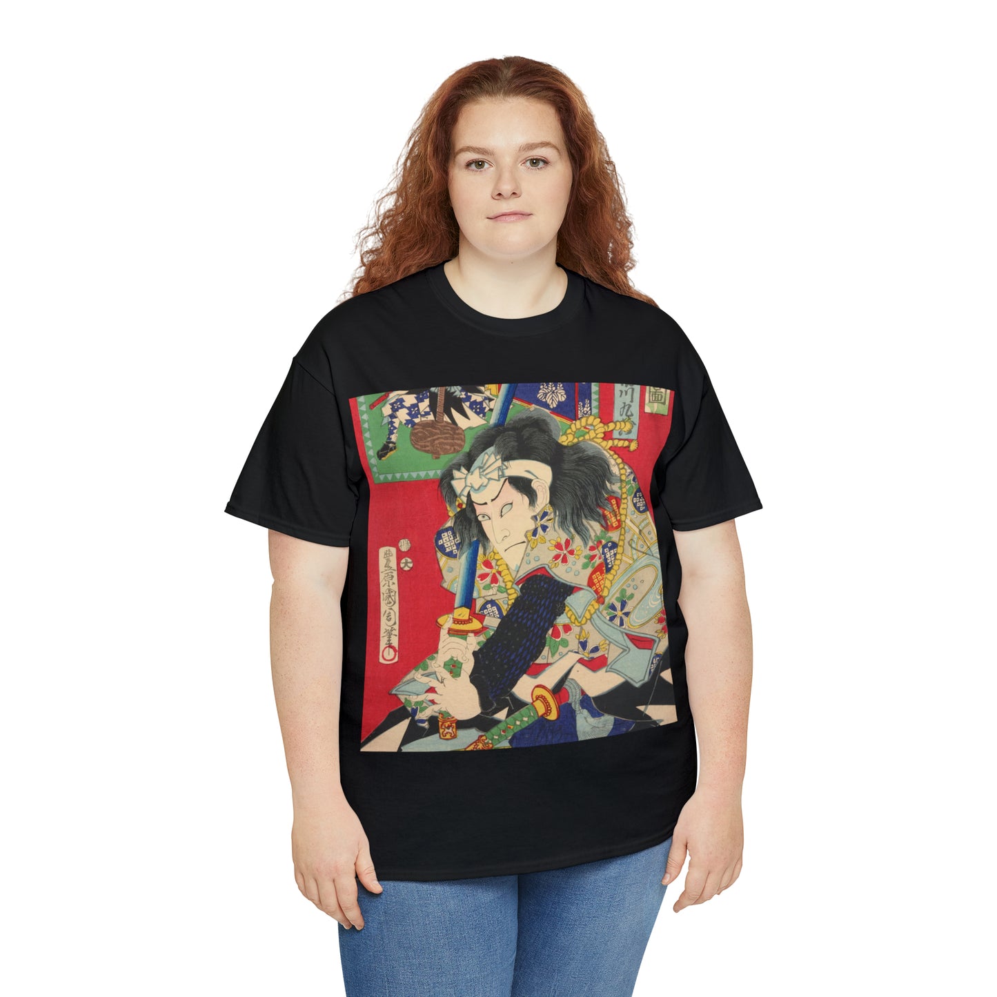 "Samurai" - "義士討入図 - Gishi uchiiri no zu" Unisex Heavy Cotton Tee