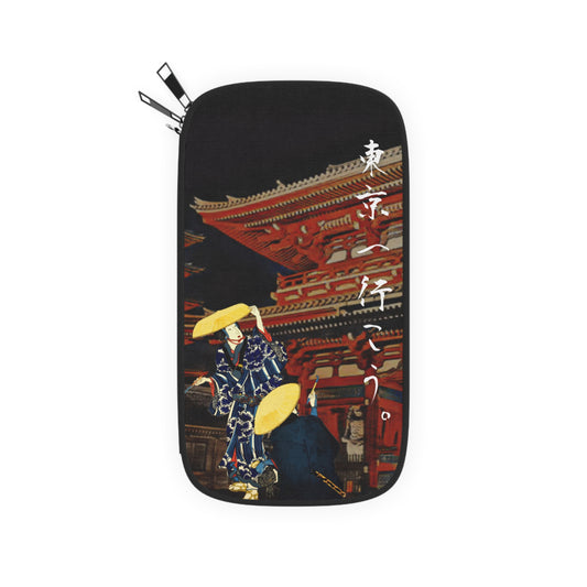 Andiamo a Tokyo "Asakusa Sensou-ji" - Passport Wallet - Japanese traditional ukiyoe design