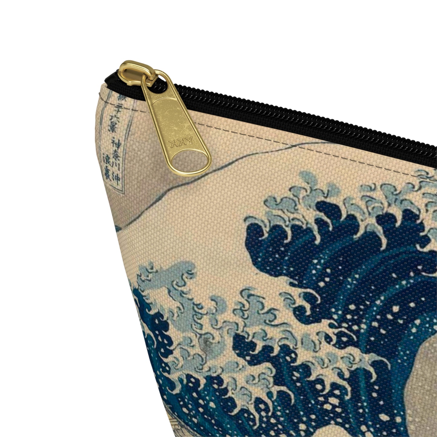 Hokusai "The Great Wave off Kanagawa" - Accessory Pouch w T-bottom - Japanese traditional ukiyoe design