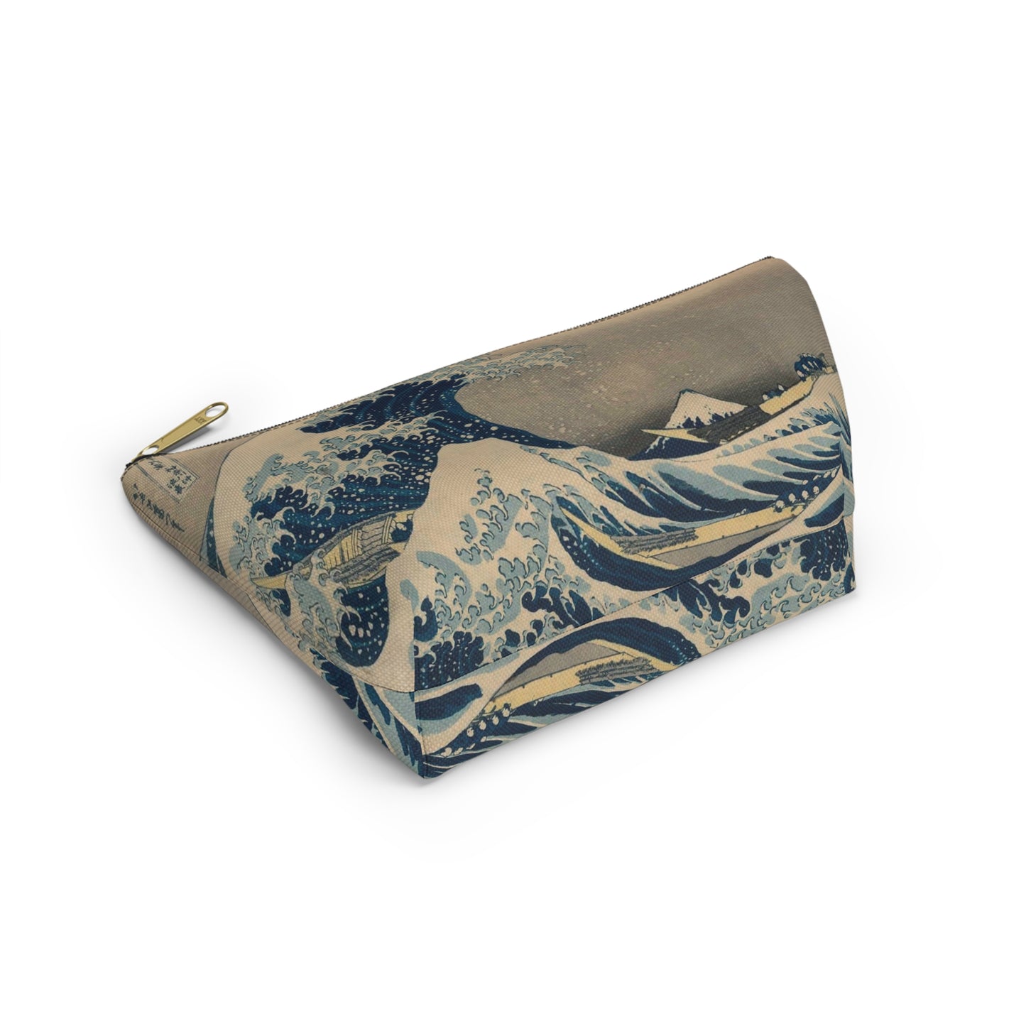 Hokusai "The Great Wave off Kanagawa" - Accessory Pouch w T-bottom - Japanese traditional ukiyoe design