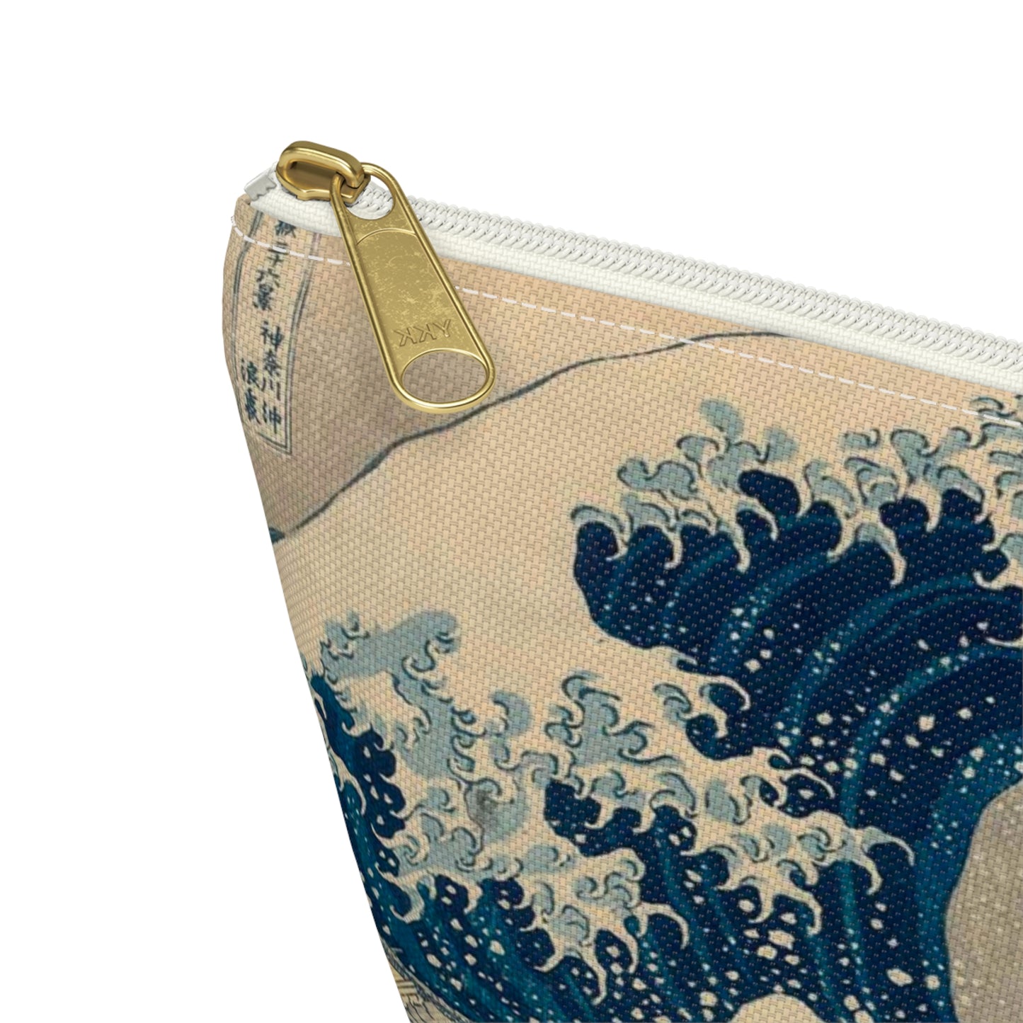 Hokusai "The Great Wave off Kanagawa" - Accessory Pouch w T-bottom - Japanese traditional ukiyoe design