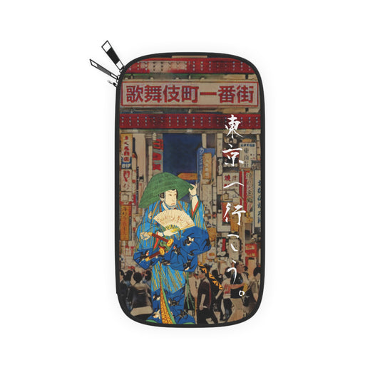 Andiamo a Tokyo "Kabuki-cho" - Passport Wallet - Japanese traditional ukiyoe design