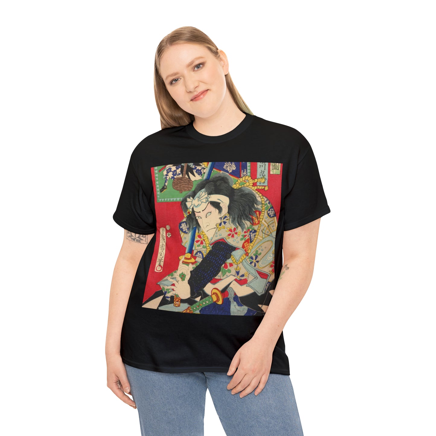 "Samurai" - "義士討入図 - Gishi uchiiri no zu" Unisex Heavy Cotton Tee