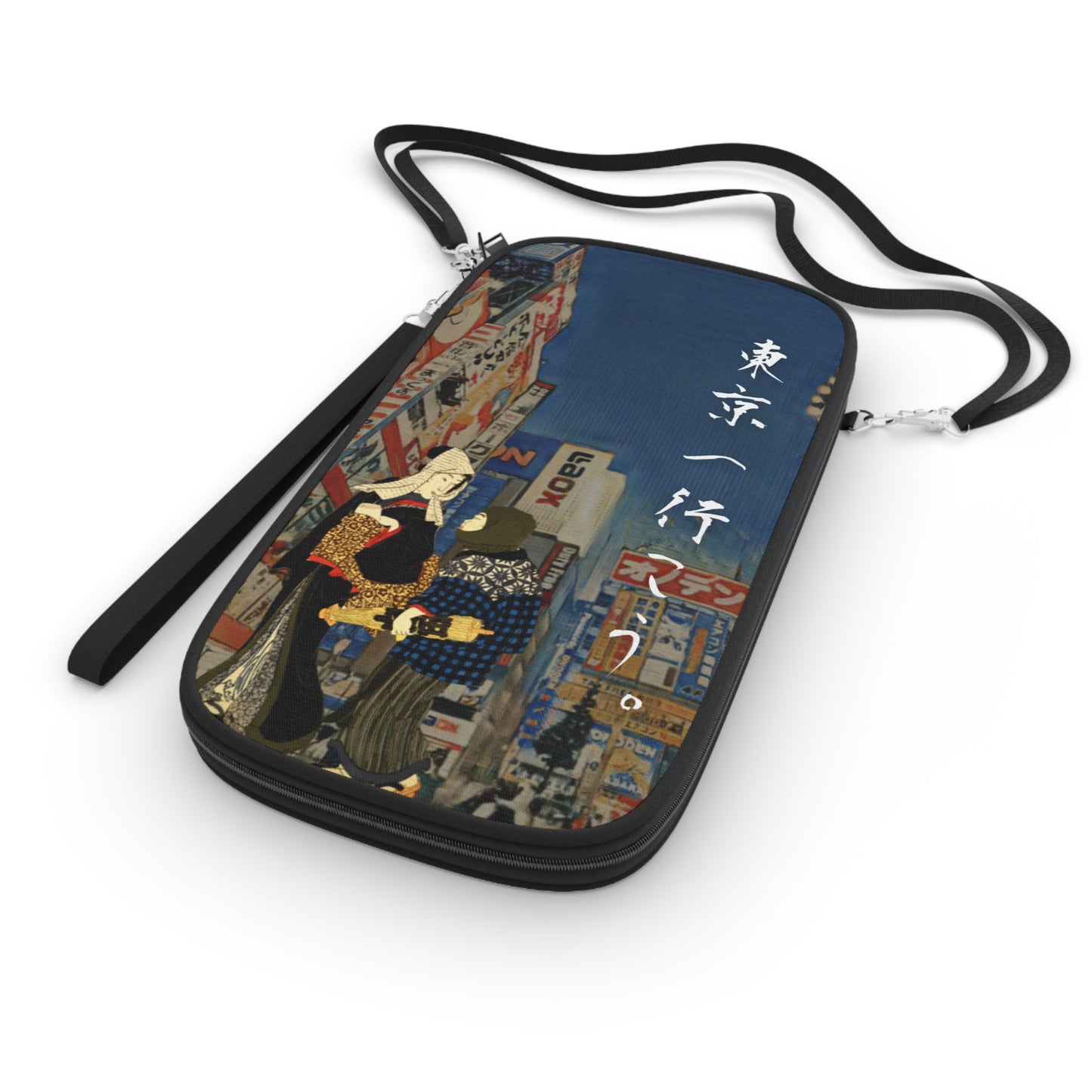 Andiamo a Tokyo "Akihabara" - Passport Wallet - Japanese traditional ukiyoe design