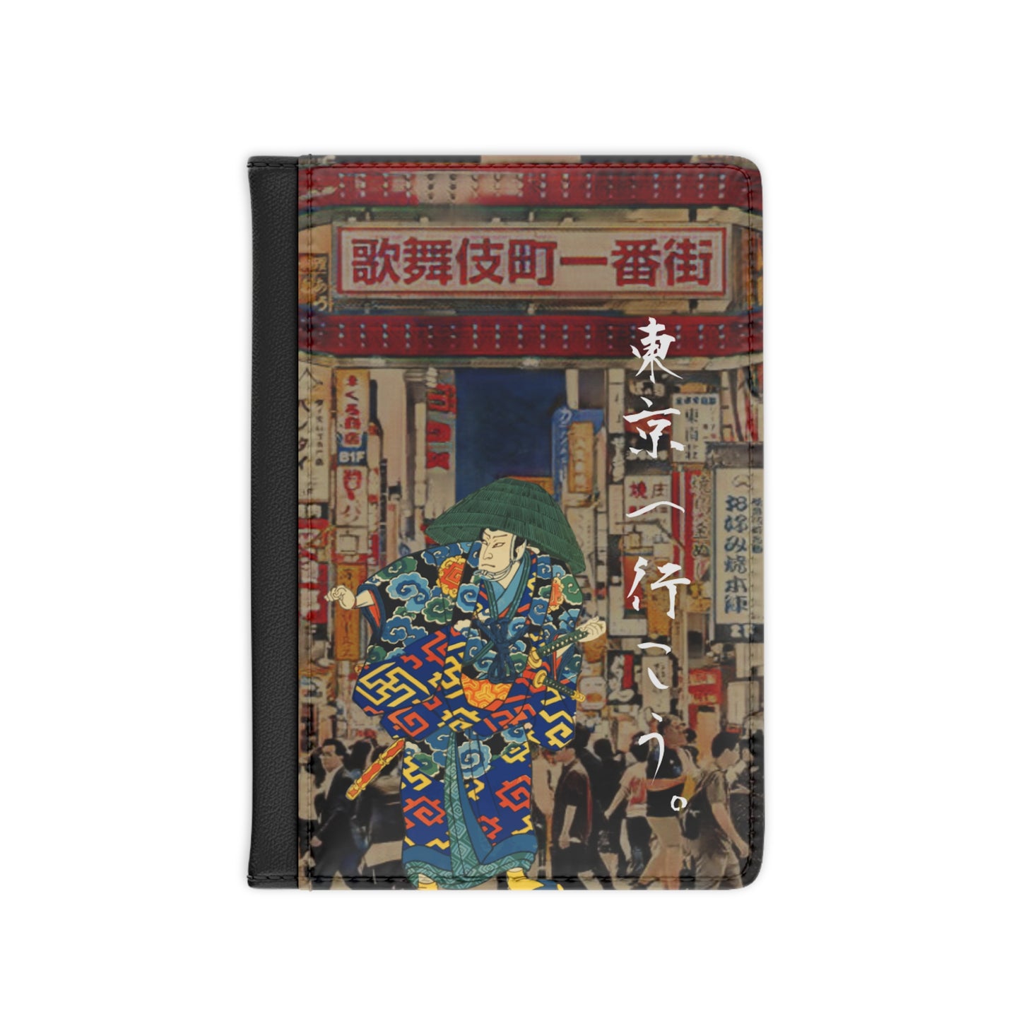 Andiamo a Tokyo "Kabuki-cho" - Passport Cover - Japanese traditional ukiyoe design